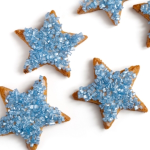 Stern-Plätzchen blau