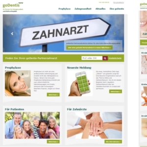 neue Webseite von goDentis